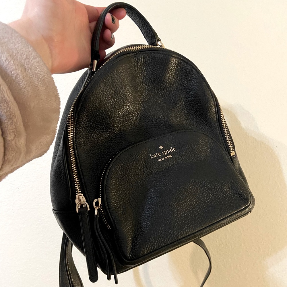 Kate Spade black leather backpack - Hudson Small Backpack
